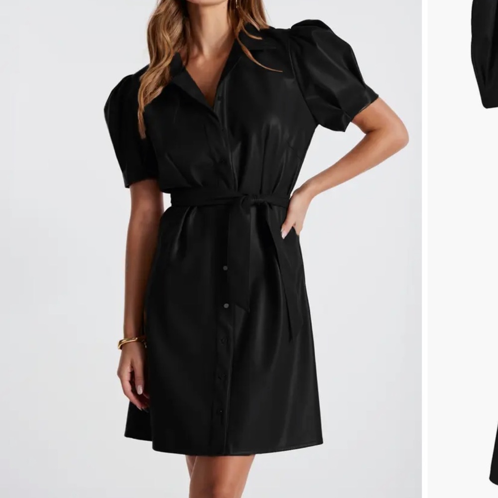 Bishop & Young Clea Leather Dress Size XS